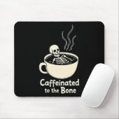 Kaffeinig auf den sonnigen Skelettkaffee Lover Mousepad (Mit Mouse)