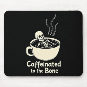 Kaffeinig auf den sonnigen Skelettkaffee Lover Mousepad