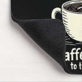 Kaffeinig auf den sonnigen Skelettkaffee Lover Mousepad (Ecke)