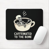Kaffeinig auf den sonnigen Skelettkaffee Lover Mousepad (Mit Mouse)