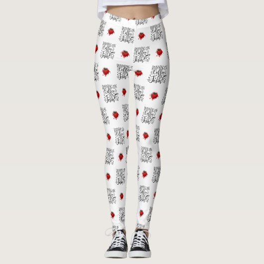 KAFFEQUOTEN LEGGINGS (Vorderseite)