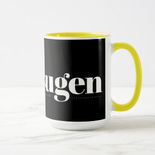 Kaffesugen Schwarz-Gelb-Tasse Tasse