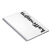 Kaffesugen Schwarz-Weiß-Notebook Notizblock (Rechte Seite)