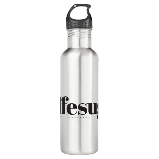 Kaffesugen Wasserflasche aus Edelstahl Edelstahlflasche (Vorderseite)