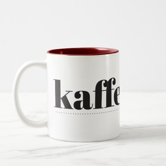 Kaffesugen Zwei-Töne-Kaffee-Tasse Zweifarbige Tasse (Links)