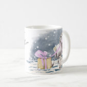 Kaffetasse Weihnachts-Pferdebild Kaffeetasse (VorderseiteRechts)
