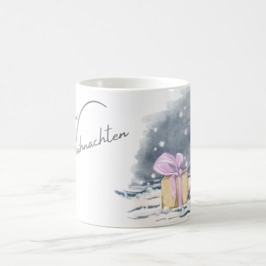 Kaffetasse Weihnachts-Pferdebild Kaffeetasse (Mittel)