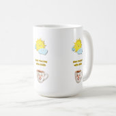 Kaffezeit – Cute lächelnde Tasse (VorderseiteRechts)