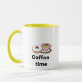 Kaffezeit - Donut und Kaffeetasse (Links)