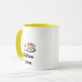Kaffezeit - Donut und Kaffeetasse (Vorderseite Links)
