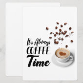 KAFFEZEIT FEIERTAGSKARTE (Vorne/Hinten)