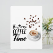 KAFFEZEIT FEIERTAGSKARTE (Stehend Vorderseite)