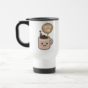 Kaffezeit lustiger kawaii Kaffee Reisebecher