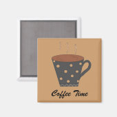 Kaffezeit Magnet (Vorderseite/Rückseite)