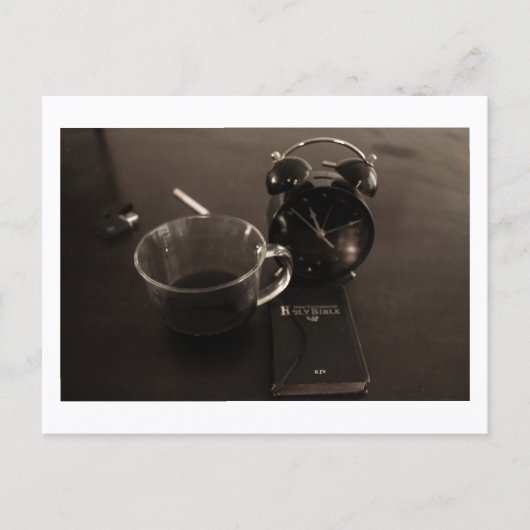 Kaffezeit mit Christus J. H. Thornton Postkarte (Vorderseite)