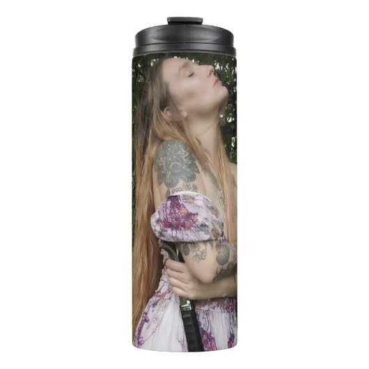 Kaffezeit mit WoodlandRealm Thermosbecher (Vorderseite)