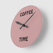 KAFFEZEIT, mittlere Rundwange Runde Wanduhr (Winkel)