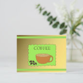 Kaffezeit Postkarte (Stehend Vorderseite)