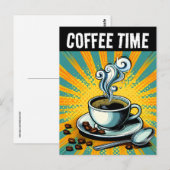 KAFFEZEIT RETRO POSTCARD POSTKARTE (Vorne/Hinten)