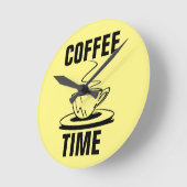 KAFFEZEIT RETRO WALL CLOCK RUNDE WANDUHR (Winkel)