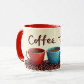 Kaffezeit Tasse (Vorderseite Links)