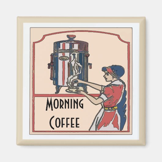Kaffezeit, Text bearbeiten Magnet (Vorne)