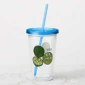Kaffir Limon Cartoon Illustration Acryltrinkbecher (Rückseite)