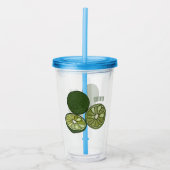 Kaffir Limon Cartoon Illustration Acryltrinkbecher (Vorderseite)