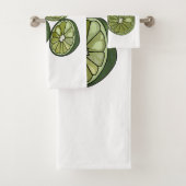 Kaffir Limon Cartoon Illustration Badhandtuch Set (Insitu)