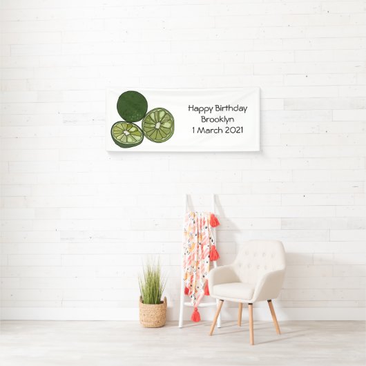 Kaffir Limon Cartoon Illustration Banner (Insitu)