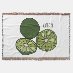 Kaffir Limon Cartoon Illustration Decke