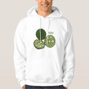 Kaffir Limon Cartoon Illustration Hoodie