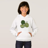 Kaffir Limon Cartoon Illustration Hoodie (Vorne ganz)