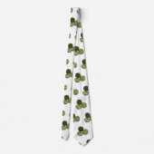 Kaffir Limon Cartoon Illustration Krawatte (Rückseite)