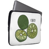 Kaffir Limon Cartoon Illustration Laptopschutzhülle (Vorne Rechts)