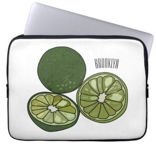 Kaffir Limon Cartoon Illustration Laptopschutzhülle