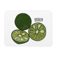 Kaffir Limon Cartoon Illustration