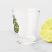 Kaffir Limon Cartoon Illustration Schnapsglas (Rechts)