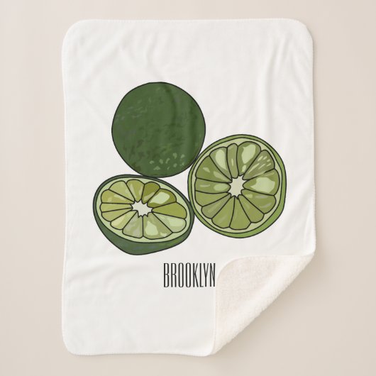 Kaffir Limon Cartoon Illustration Sherpadecke (Vorderseite)