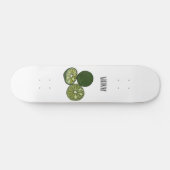 Kaffir Limon Cartoon Illustration Skateboard (Horizontal)