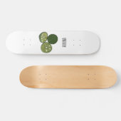 Kaffir Limon Cartoon Illustration Skateboard (Horizontal)
