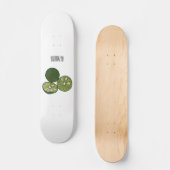 Kaffir Limon Cartoon Illustration Skateboard (Vorderseite)
