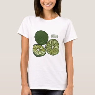 Kaffir Limon Cartoon Illustration T-Shirt