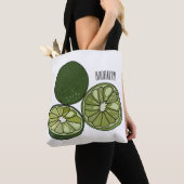 Kaffir Limon Cartoon Illustration Tasche (Von Nahem)