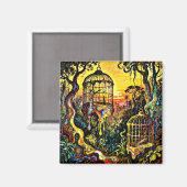 Käfig 1 magnet (Vorderseite/Rückseite)