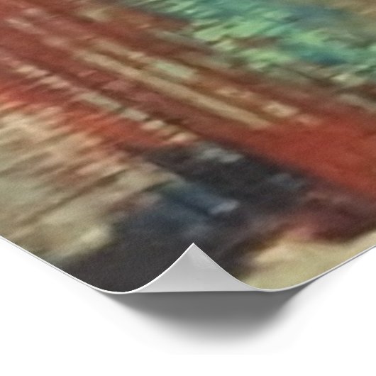 Käfig. Angst, Frustration, Acrylkunstband Poster (Ecke)