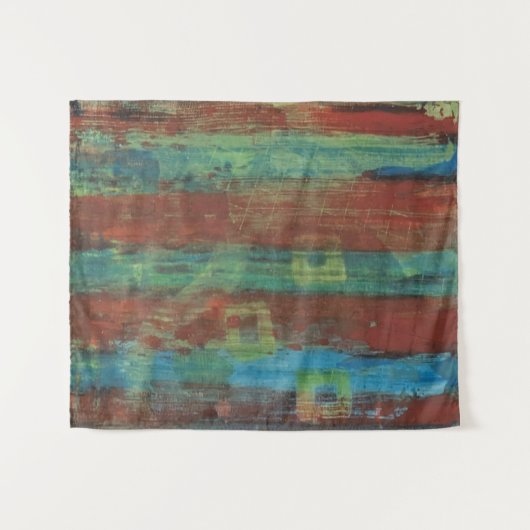 Käfig. ängstliche Beängstigende Originalkunst Wandteppich (Vorderseite (Horizontal))