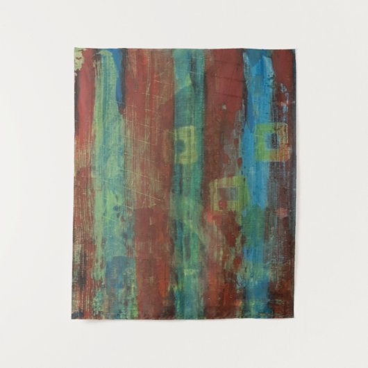 Käfig. ängstliche Beängstigende Originalkunst Wandteppich (Vorderseite)