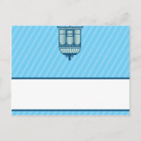 Käfig mit schriftlicher Platzkarte Birdcage/Blue S