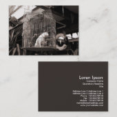 Käfige Bestien, Mini-Foto Visitenkarte (Vorne/Hinten)